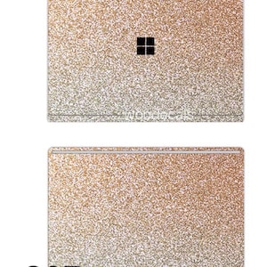 Sparkling Glitter Metallic Surface Pro 9 8 X 7 6 5 4 3 Surface Go 3 1 2 Decal Sticker Skin for Microsoft Surface Pro Go Tablet Keyboard S07