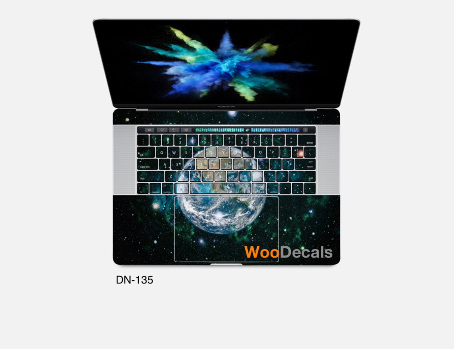 Glowing Jimi Hendrix Vinyl Decal Sticker – Fits MacBook Air/Pro Trackpad, Mugs & More