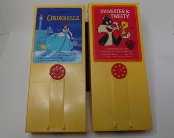 Two Vintage 1970's Movie Viewer Cartridges