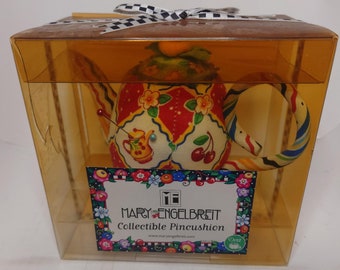 Vintage Mary Englebreit Collectible Tea Pot Pincushion