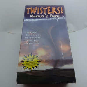 Vintage 1996 Twisters! Nature&#39;s Fury VHS 2 Tape Set