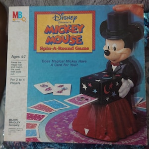 Vintage 1986 Disney Mickey Mouse Spin-A-Round Game