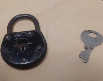 Antique 1930's Black Copper Corbin Padlock
