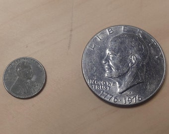 Bicentennial Eisenhower Dollar & Steel Penny