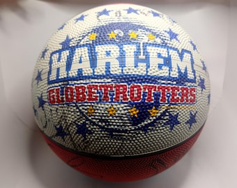 Vintage Autographed Harlem Globetrotters Class of 2002 Basketball