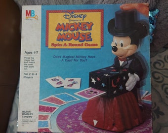 Vintage 1986 Disney Mickey Mouse Spin-A-Round Game