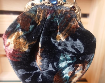 Vintage Sweet Romance Evening Velvet Bag Wrist Purse