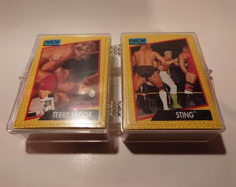 129 Rare Vintage 1991 WCW Wrestling Cards
