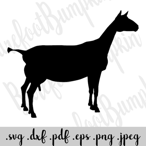 Alpine Goat SVG Instant Download