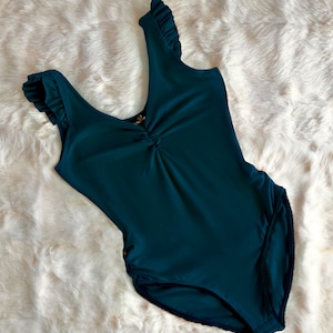 Bamboo Scrunched High-Cut Bodysuit