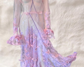 Túnica de mariposa, Túnica de boda, Túnica nupcial, Túnica de hadas, Boda de hadas