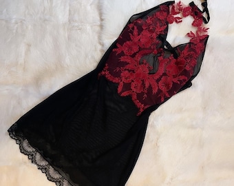 Combinación de encaje de malla con apliques, combinación de malla