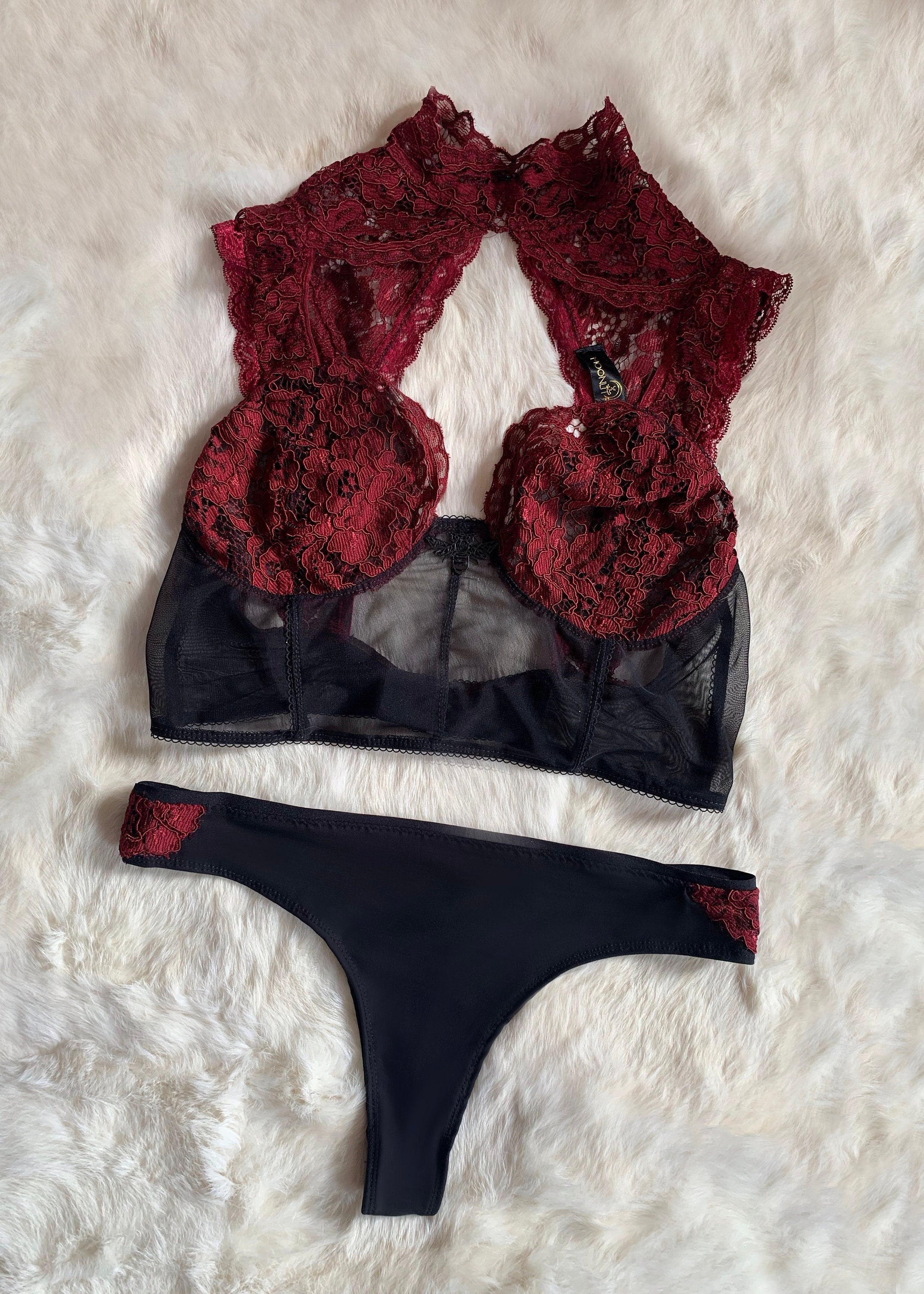 Red Lace Bralette -  Canada