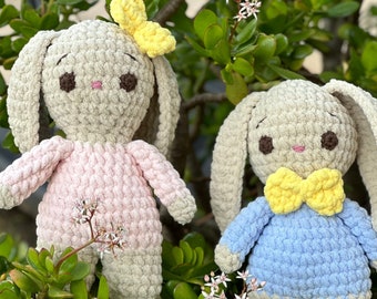 Crochet Bunny with Floppy Ears