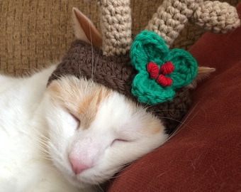 Reindeer Christmas Hat for Pets