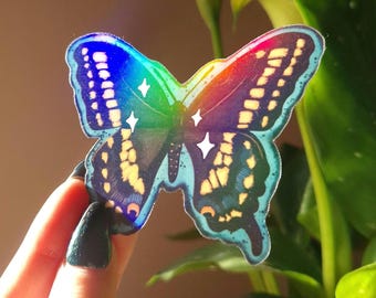 Holografischer Vinyl Schmetterling Aufkleber