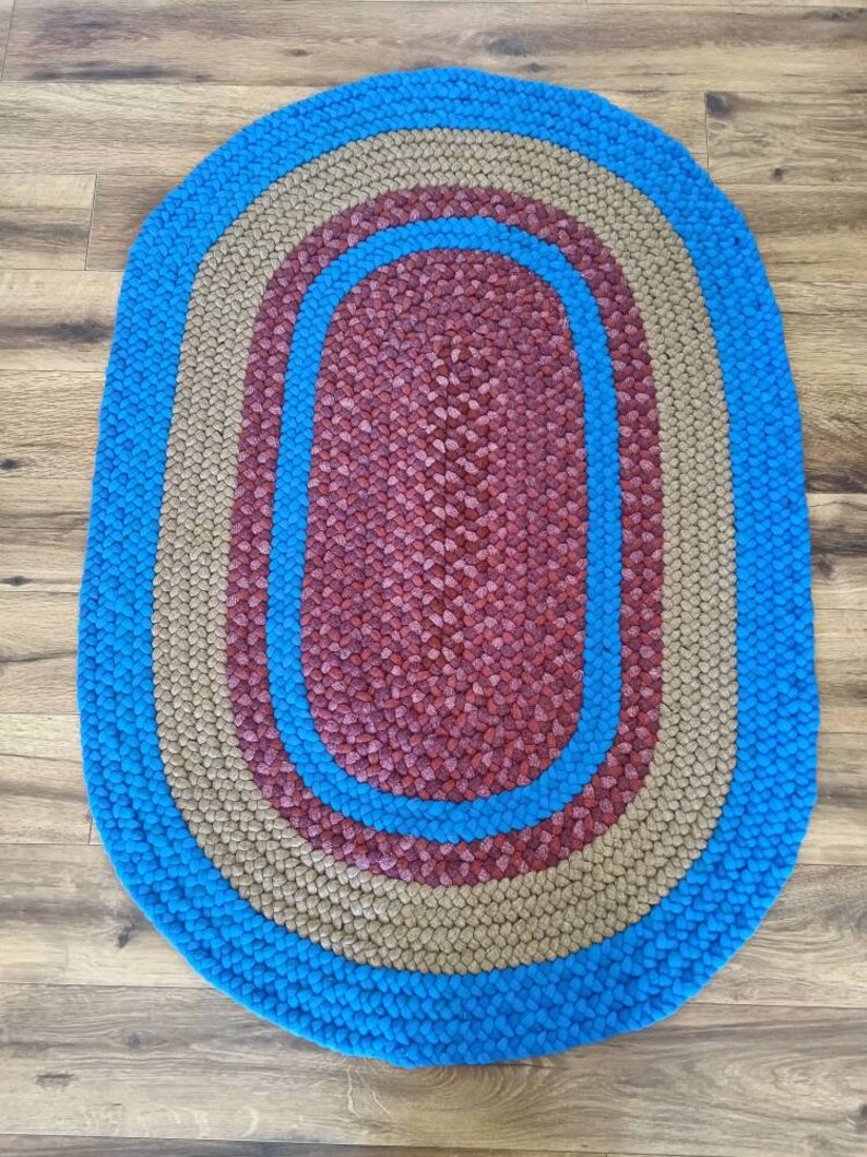 Custom Order Oval Braided Wool Rug Etsy Canada