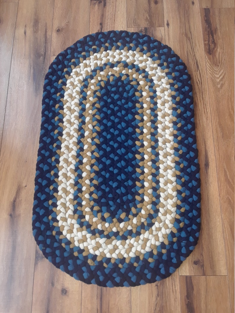Custom Order Oval Braided Wool Rug Etsy Canada