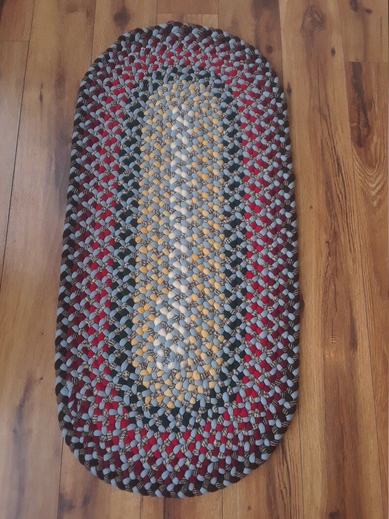 Custom Order Oval Braided Wool Rug Etsy Canada