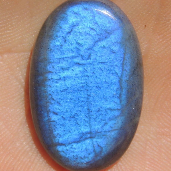 Labradorite Cabochon Oval shape Sapphire Blue AA Quality Gemstone 30x19x6 MM