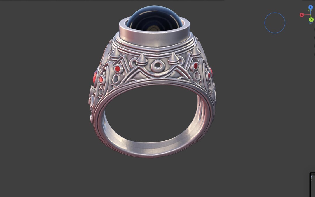 Engagement Ring Bat Scrollwork STL 3D Model for Casting – Gothic Skull ...