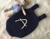 Personalized Newborn Romper, Baby Knit Unisex Overall, Newborn Prop Outfit, Newborn Knit Strampler, Baby Shower Gift, Baby Knit Clothes