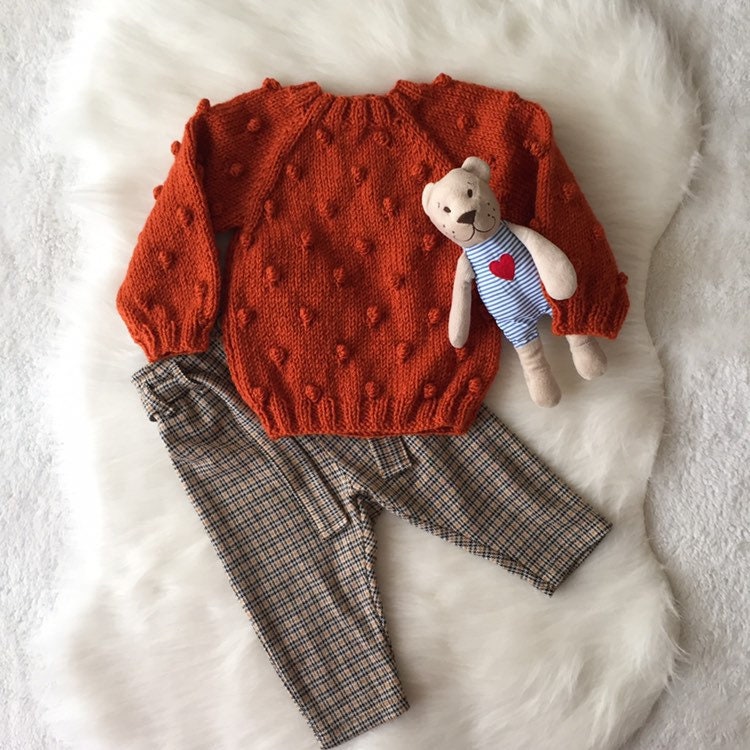 Kids top popcorn sweater