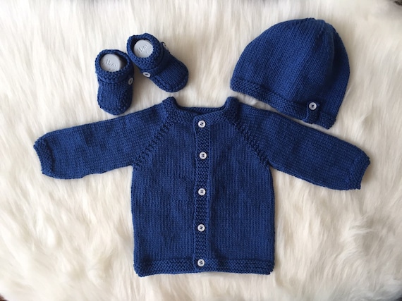 blue baby sweater