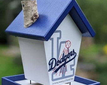 LA Dodgers Bird Feeder Personalized.