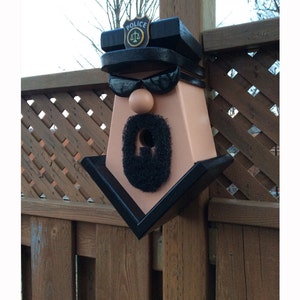Police Officer Birdhouse