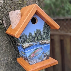 Fishing Steelhead Birdhouse