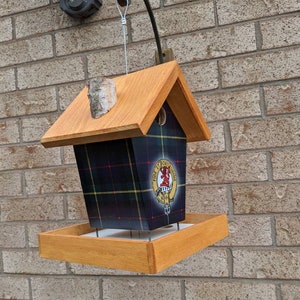 Farquharson Crest and Tartan Bird Feeder