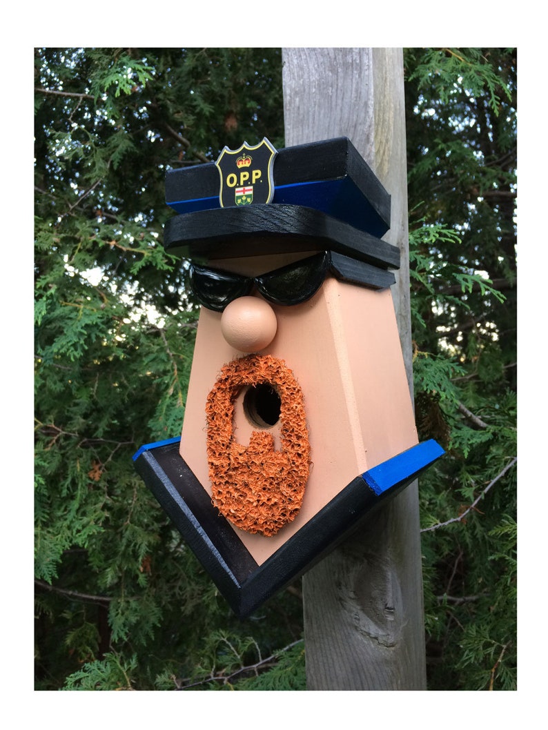 Ontario Provincial Police Officer Birdhouse image 1