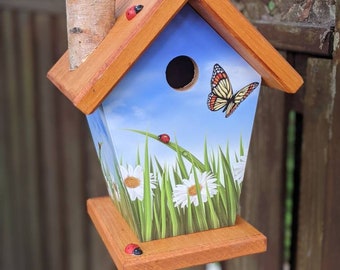 Butterfly & Ladybug Birdhouse