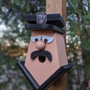 Police Officer Birdhouse