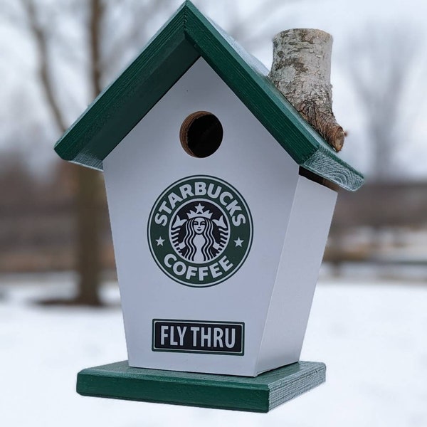 Coffee Lovers SB fly thru four-sided birdhouse