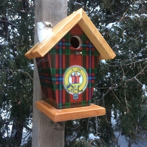Ogilvie Tartan and Crest Birdhouse