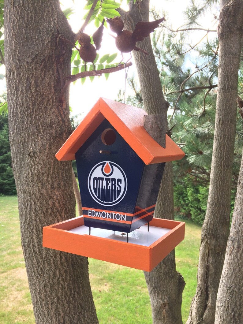 Edmonton Oilers Bird Feeder Etsy