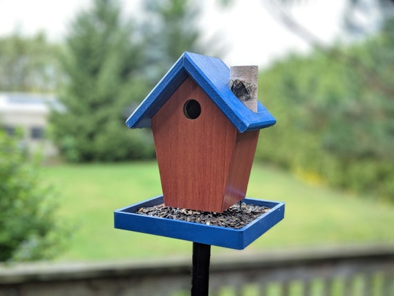 Wood Grain Vinyl Bird Feeder Etsy