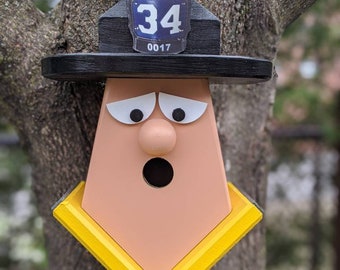 Personalized firefighter Birdhouse