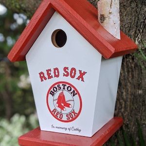 Boston Red Sox Personalized Birdhouse