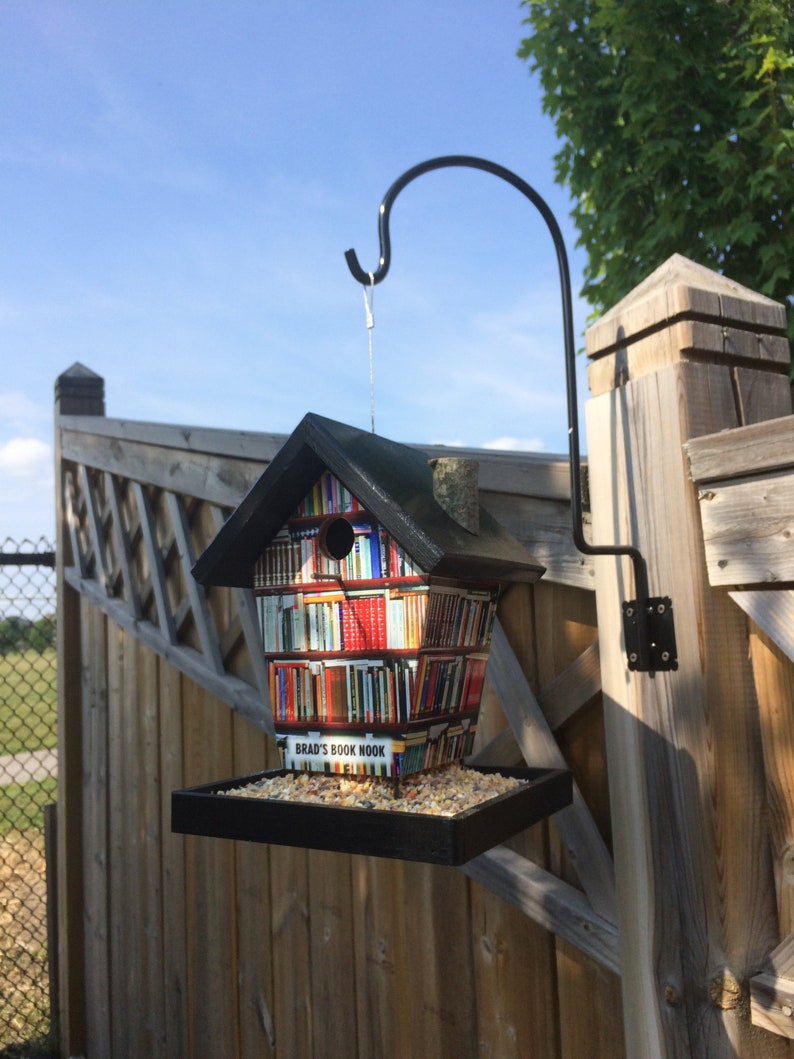 Book Crazy Bird Feeder Etsy