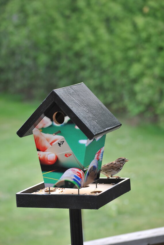 Poker Game Bird Feeder Etsy