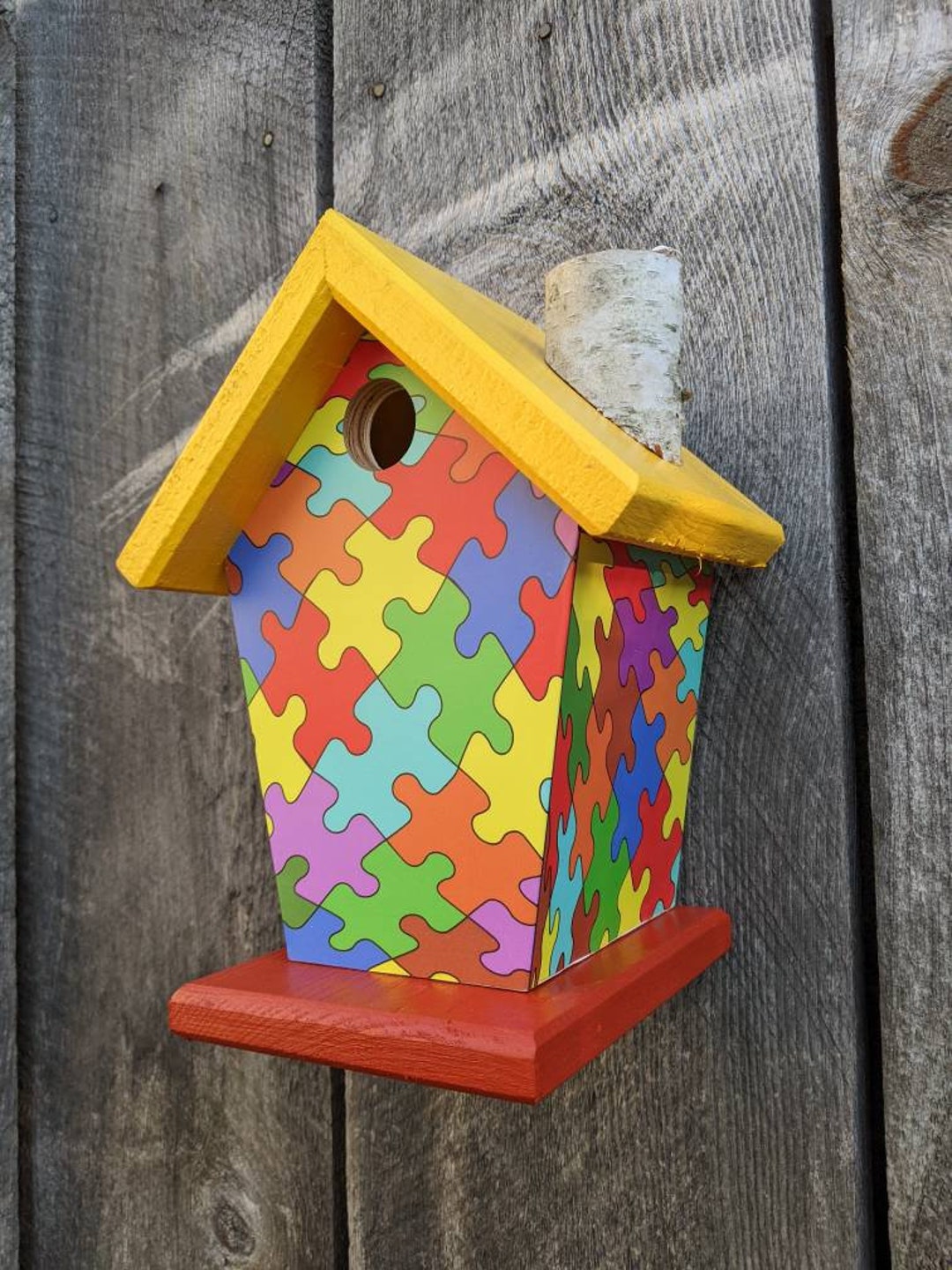 Puzzle Birdhouse - Etsy