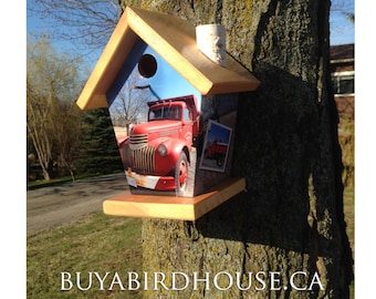 Custom Birdhouse(Red Pick up Truck) Birdhouse