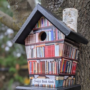 Book Nook Birdhouse Personalized