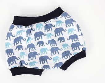 Culotte avec éléphants bleus, environ 1 à 6 ans