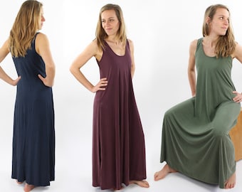 Tencel maxi dress MULTIPLE COLORS