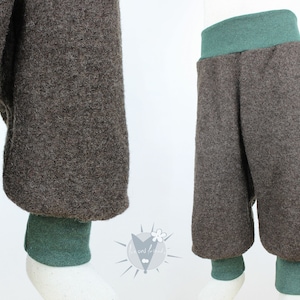 warm wool trousers for children, cozy winter trousers made of wool, children's trousers made of virgin wool, grow with you for a long time