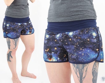 short femme Bleu Galaxie